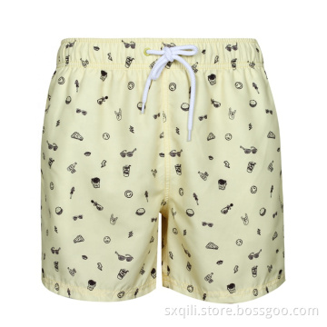 Adult Polyester Sports Drawstring Short Beach Men Pants